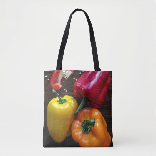 Farbige Paprikaschoten Tasche (Vorderseite)