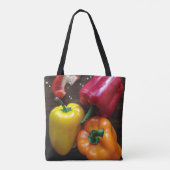 Farbige Paprikaschoten Tasche (Rückseite)