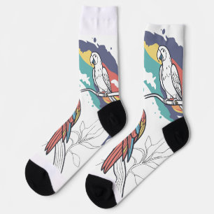 Farbige Parrot-Graphic-Socken Socken