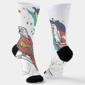 Farbige Parrot-Graphic-Socken Socken (Gewinkelt)