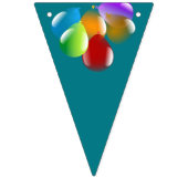 Farbige Party-Ballone Wimpelkette (Zweite Fahne)