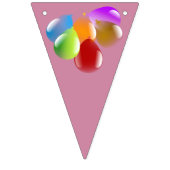 Farbige Party-Ballone Wimpelkette (Erste Fahne)