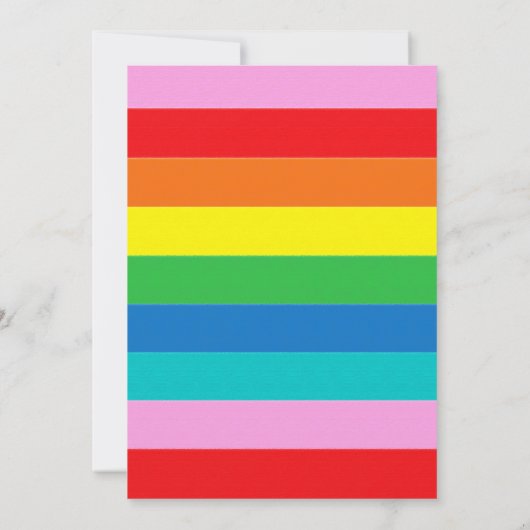 Farbige Party Einladung (Rückseite)