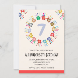 Farbige Party Einladungen