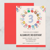 Farbige Party Einladungen (Vorne/Hinten)