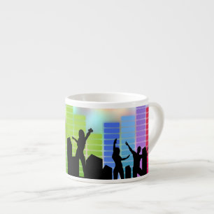 Farbige Party-Musik Espressotasse