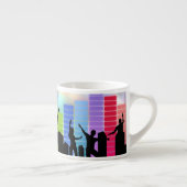 Farbige Party-Musik Espressotasse (Rechts)