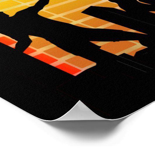 Farbige Party-Musik Poster (Ecke)