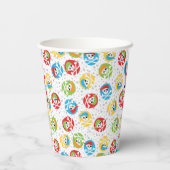 Farbige Party Pirates Skulls Papier Cups Pappbecher (Rückseite)