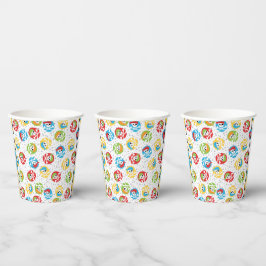 Farbige Party Pirates Skulls Papier Cups Pappbecher