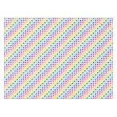 Farbige Party Rainbow Polka Dots Tischdecke (Vorderseite (Horizontal))
