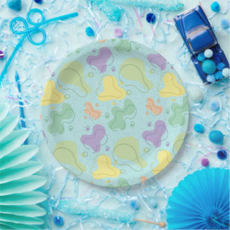 Farbige Party- und Essenpapier-Teller Pappteller