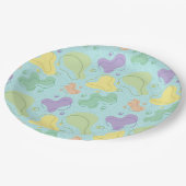 Farbige Party- und Essenpapier-Teller Pappteller (Schrägansicht)