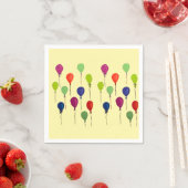 Farbige Partyballons Serviette (Beispiel)