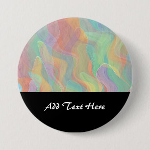 Farbige Pasta Abstrakt Watercolor Kunst, Dichtung Button