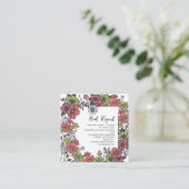 Farbige Pastel Wildblume Babybuchanfrage Begleitkarte (Stehend Vorderseite)