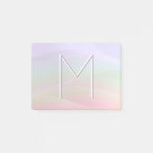 Farbige Pastell-Aquarell-Typografie Post-it Klebezettel (Vorderseite)