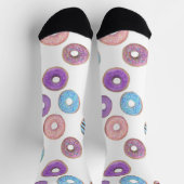 Farbige Pastell-Donut-Abbildung Socken (Oben)