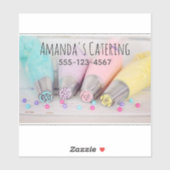 Farbige Pastell-Kuchen-Dekorationstools Fotografie Aufkleber (Blatt)