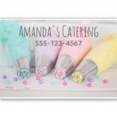 Farbige Pastell-Kuchen-Dekorationstools Fotografie Aufkleber (Vorderseite)