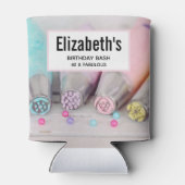 Farbige Pastell-Kuchen-Dekorationstools Fotografie Dosenkühler (Rückseite)