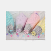 Farbige Pastell-Kuchen-Dekorationstools Fotografie Fleecedecke (Vorderseite (Horizontal))