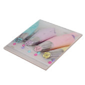 Farbige Pastell-Kuchen-Dekorationstools Fotografie Fliese (Seite)