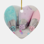 Farbige Pastell-Kuchen-Dekorationstools Fotografie Keramik Ornament (Hinten)