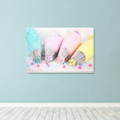 Farbige Pastell-Kuchen-Dekorationstools Fotografie Leinwanddruck (Insitu (Holzboden))