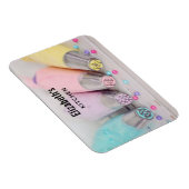 Farbige Pastell-Kuchen-Dekorationstools Fotografie Magnet (Rechte Seite)