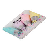 Farbige Pastell-Kuchen-Dekorationstools Fotografie Magnet (Linke Seite)