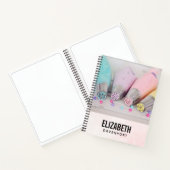 Farbige Pastell-Kuchen-Dekorationstools Fotografie Notizblock (Innenseite)
