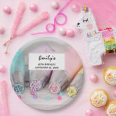 Farbige Pastell-Kuchen-Dekorationstools Fotografie Pappteller (Party)