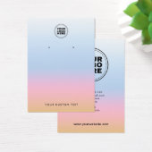 Farbige Pastell Ombre Moderne Earring Display Card (Schreibtisch)