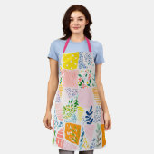 Farbige Pastell-Patchwork-Preppy Schürze (Getragen)