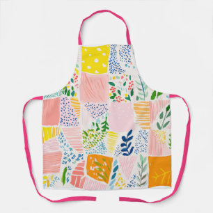 Farbige Pastell-Patchwork-Preppy Schürze