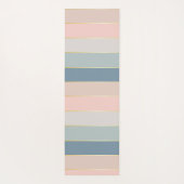 Farbige Pastell Personalisierte Farbstreifen Yogamatte (Rückseite)