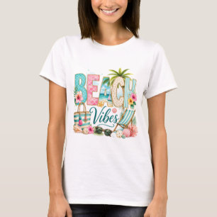 FARBIGE PASTELL-TROPISCHE STRAND-VIBES T-Shirt