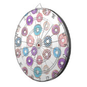 Farbige Pastellblende, pinkfarbene und blaue Abbil Dartscheibe (Vorderseite rechts)