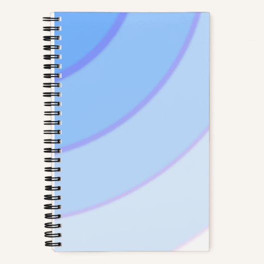 Farbige Pastellfarben, blau Notizblock (Vorderseite)