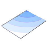 Farbige Pastellfarben, blau Notizblock (Linke Seite)