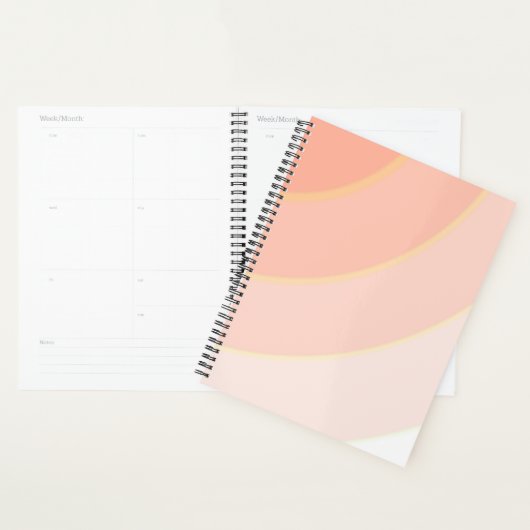 Farbige Pastellfarben Orange & Peach Planer (Anzeige)
