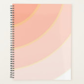 Farbige Pastellfarben Orange & Peach Planer (Vorderseite)