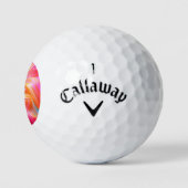 Farbige Pastellseide Golfball (Logo)