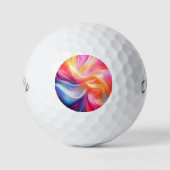 Farbige Pastellseide Golfball (Vorderseite)