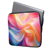 Farbige Pastellseide Laptopschutzhülle (Vorderseite Links)