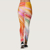 Farbige Pastellseide Leggings (Rückseite)