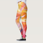 Farbige Pastellseide Leggings (Links)