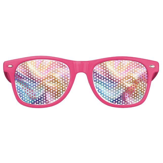 Farbige Pastellseide Partybrille (Vorderseite)
