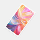 Farbige Pastellseide Serviette (Ecke)